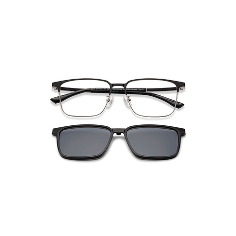 Lenskart Air Black Full Rim Clubmaster left side