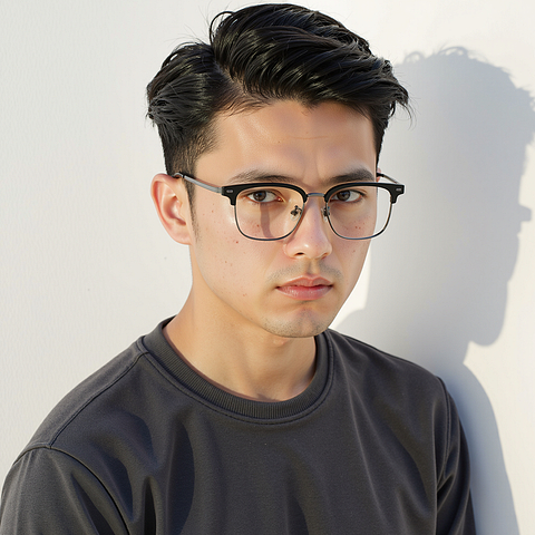 Lenskart Black Full Rim Clubmaster right side