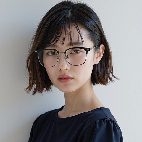 Lenskart Black Full Rim Clubmaster left side