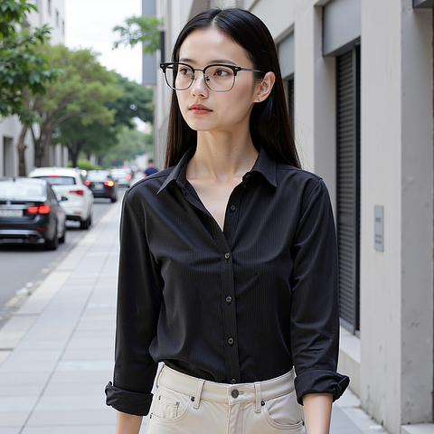 Lenskart Black Full Rim Clubmaster right side
