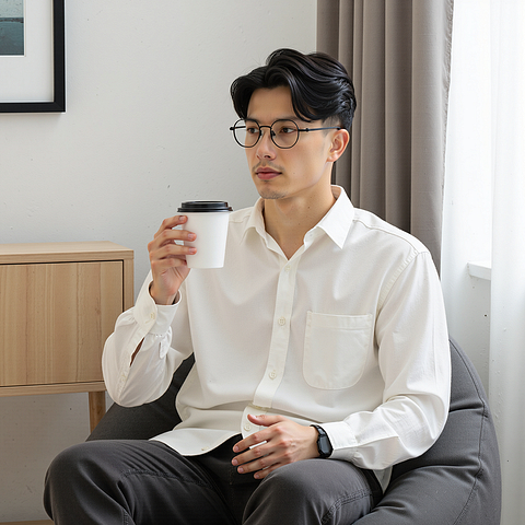 Lenskart Black Full Rim Geometric left side