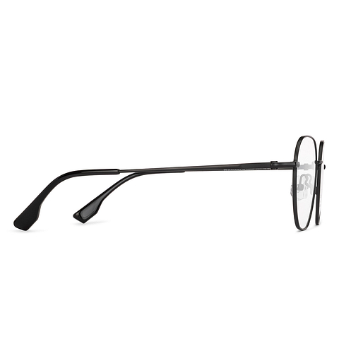 Lenskart Black Full Rim Geometric left side