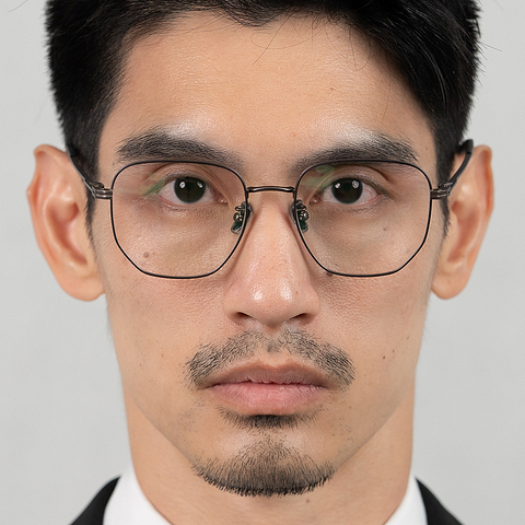 Lenskart Black Full Rim Geometric right side