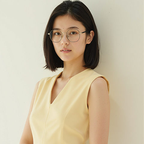 Lenskart Black Full Rim Geometric left side