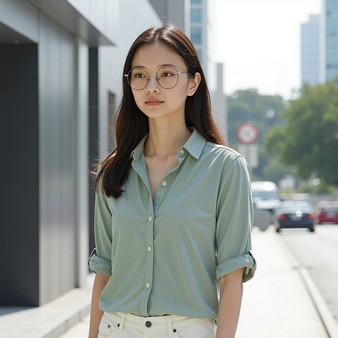 Lenskart Black Full Rim Geometric right side
