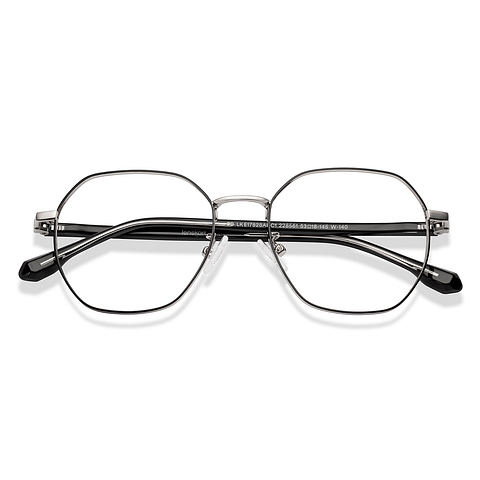 Lenskart Black Full Rim Geometric left side