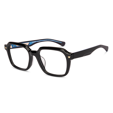 Lenskart STUDIO Black Full Rim Geometric left side