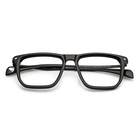 Lenskart STUDIO Black Full Rim Geometric left side