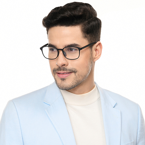 Lenskart Air Online Black Full Rim Square left side