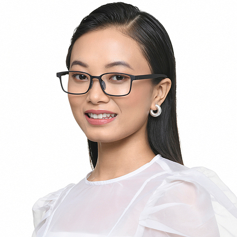 Lenskart Air Online Black Full Rim Rectangle left side