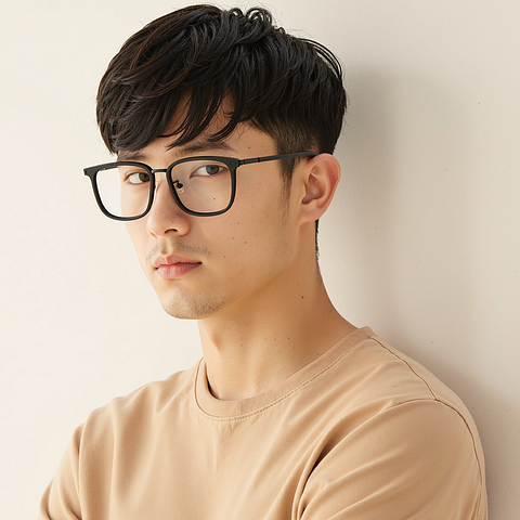 Lenskart Black Full Rim Square left side