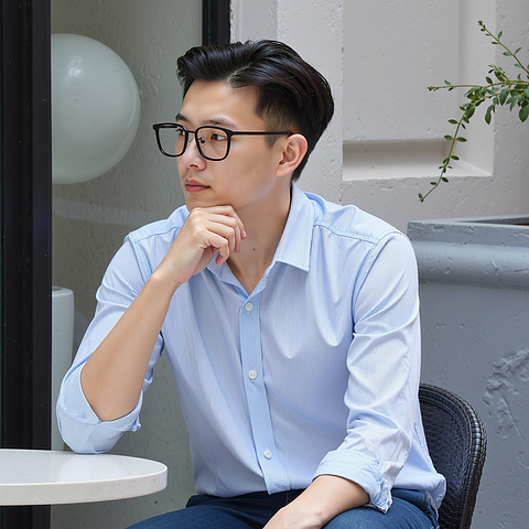 Lenskart Black Full Rim Square left side