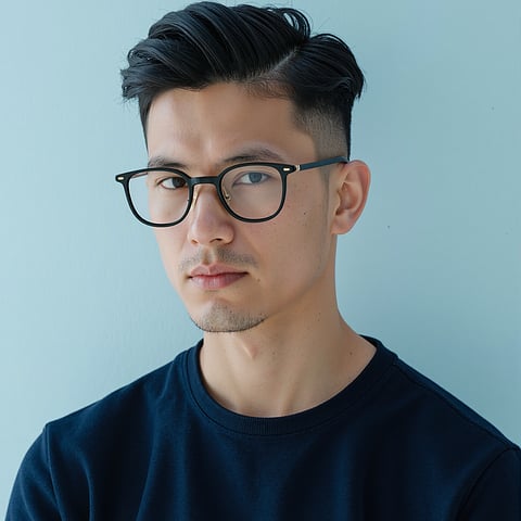 Lenskart Black Full Rim Rectangle left side