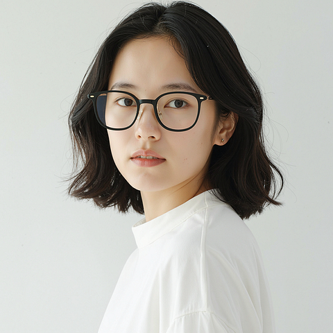 Lenskart Black Full Rim Rectangle left side