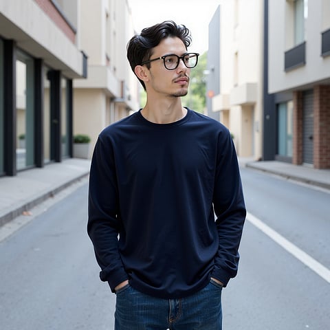 Lenskart Black Full Rim Rectangle left side