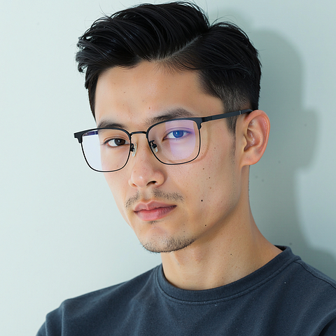 Lenskart Black Full Rim Square left side