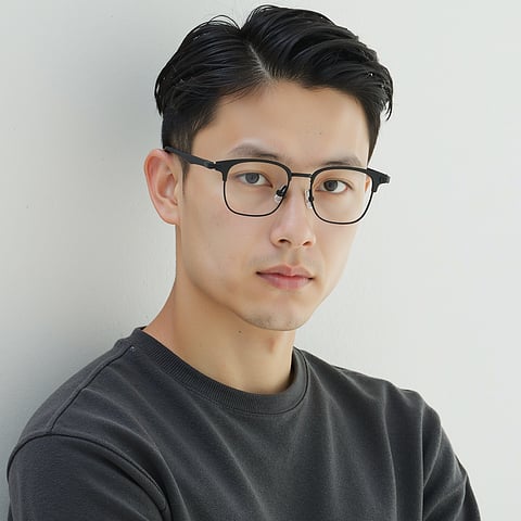 Lenskart Black Full Rim Square left side