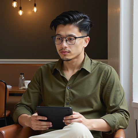 Lenskart Black Full Rim Square left side