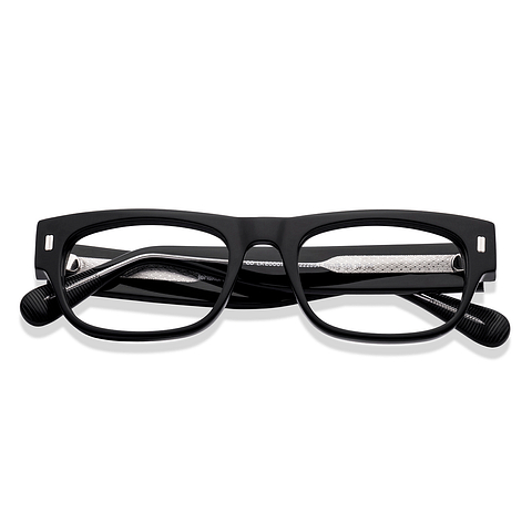 Lenskart Studio Online Black Full Rim Rectangle left side