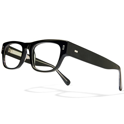 Lenskart Studio Online Black Full Rim Rectangle left side