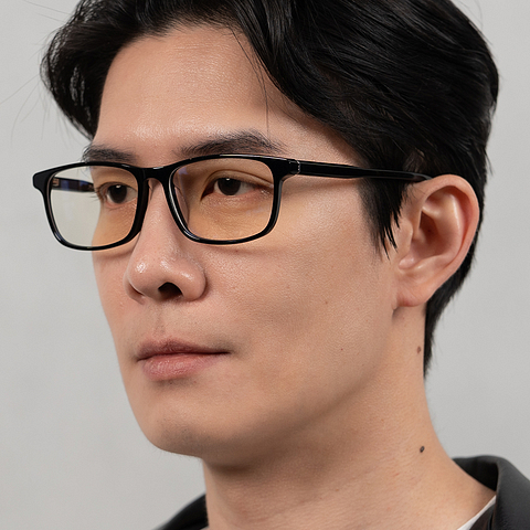 Lenskart STUDIO Black Full Rim Rectangle left side