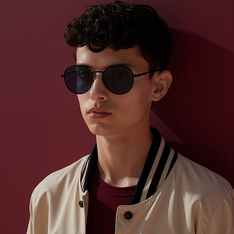 Lenskart Black Full Rim Round left side Lenskart Black Full Rim Round left side