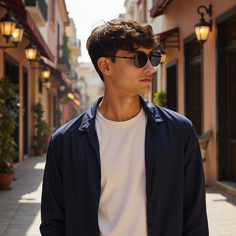Lenskart Black Full Rim Round left side Lenskart Black Full Rim Round left side