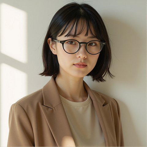 Lenskart Black Full Rim Round left side