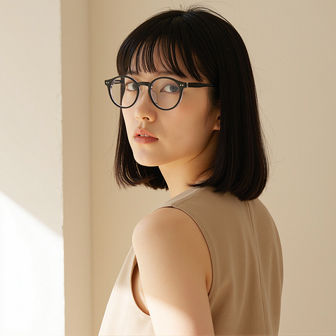 Lenskart Black Full Rim Round right side