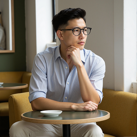 Lenskart Black Full Rim Round left side