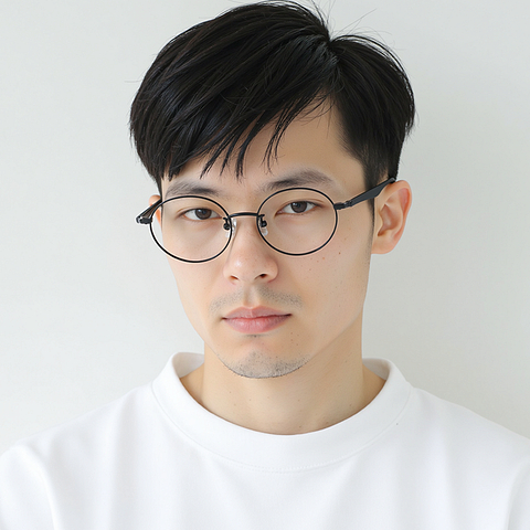 Lenskart Black Full Rim Round left side