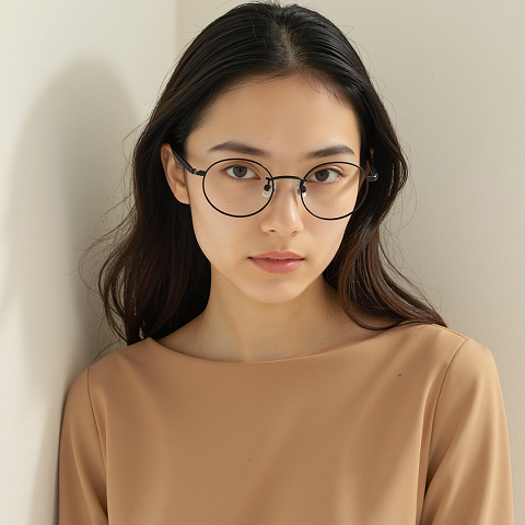 Lenskart Black Full Rim Round left side