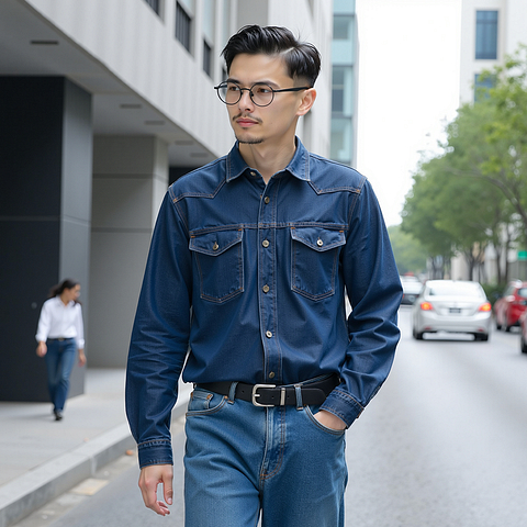 Lenskart Black Full Rim Round left side