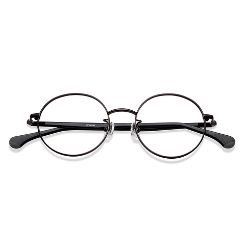 Lenskart Black Full Rim Round left side