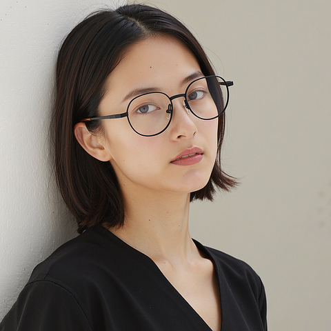 Lenskart Black Full Rim Round right side