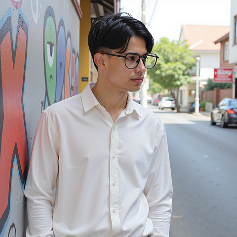 Lenskart Black Full Rim Round left side