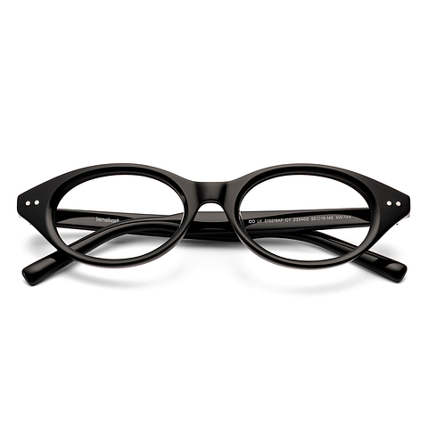 Lenskart Black Full Rim Round left side