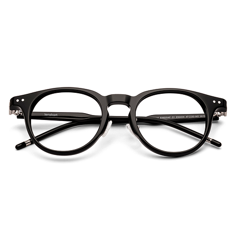 Lenskart Black Full Rim Round left side