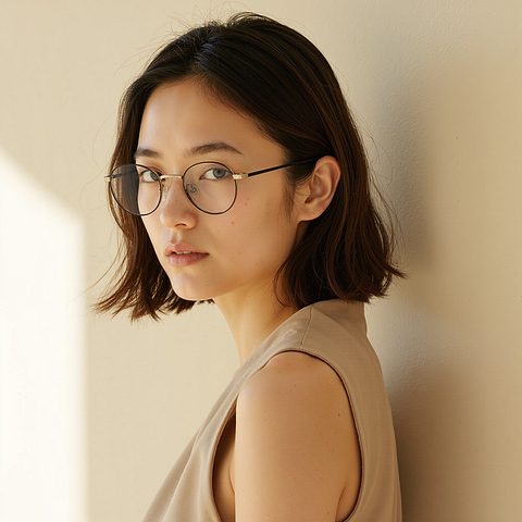 Lenskart Black Full Rim Round left side