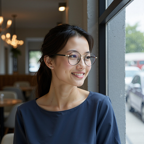 Lenskart Black Full Rim Round right side