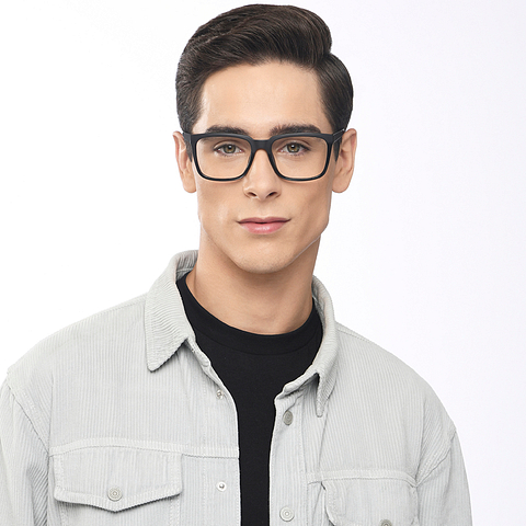 Lenskart Air Online Black Full Rim Square left side