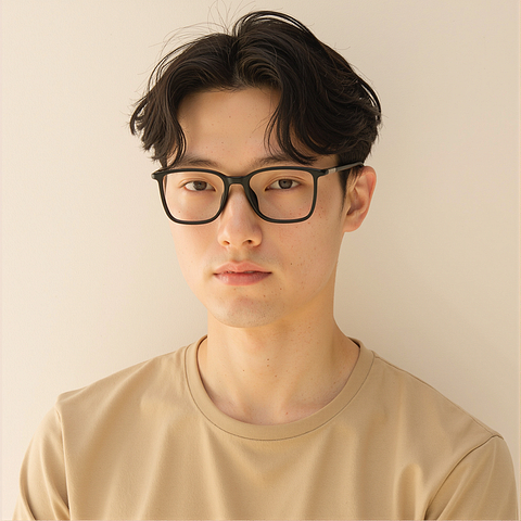 Lenskart Air Black Full Rim Square left side