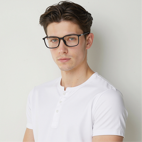 Lenskart Air Black Full Rim Square right side