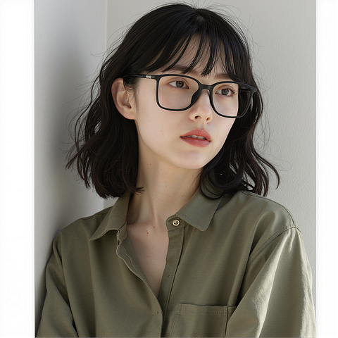 Lenskart Air Black Full Rim Square left side