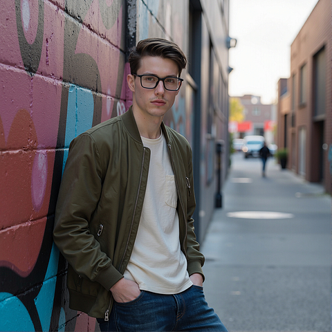 Lenskart Air Black Full Rim Square left side
