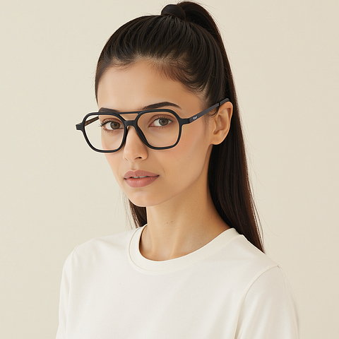Lenskart Air Black Full Rim Square left side