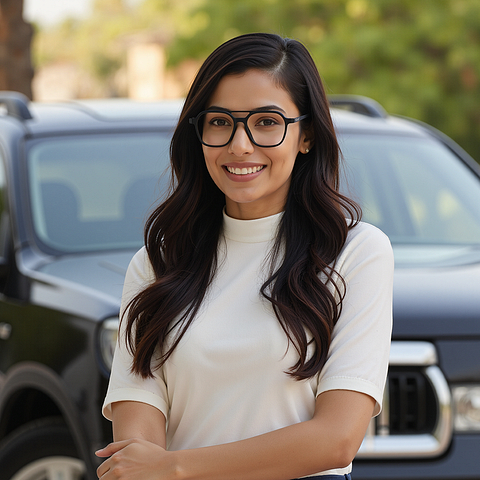Lenskart Air Black Full Rim Square right side