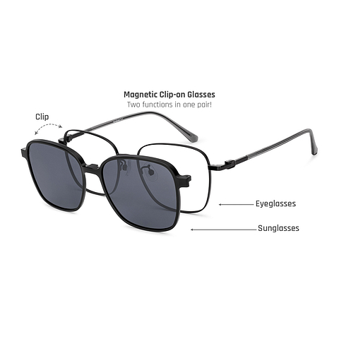 Lenskart Air Black Full Rim Square left side