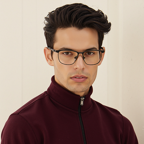 Lenskart Black Full Rim Square left side