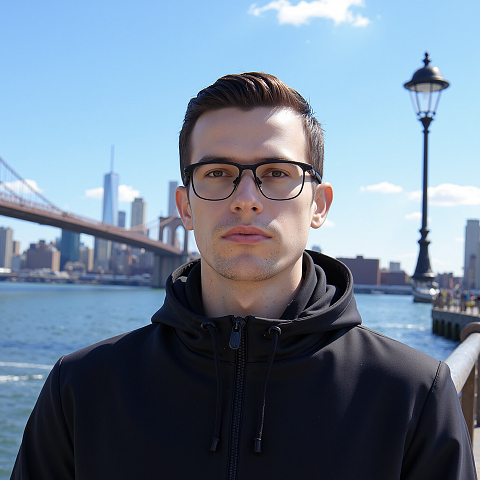 Lenskart Black Full Rim Square left side